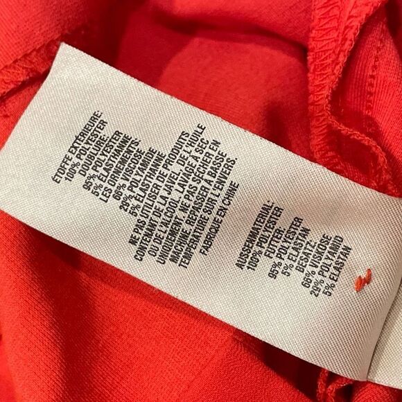 Ted Baker Josa Red Orange Tunic Shift Dress with a Chiffon Outer Layer size 2 - Picture 7 of 11